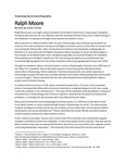 Ralph Moore biographical sketch by Justin Turner