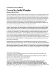 Emma Rochelle Wheeler biographical sketch by Kirsten Layne